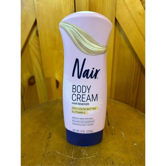 Nair Hair Remover Lotion Cocoa Butter & Vitamin-E 9 Ounce (2 Pack) (8251) - Picture 2 of 4